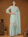 Picture of Georgette Powder Blue Straight Cut Salwar Kameez