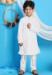 Picture of Nice Georgette White Kids Kurta Pyjama