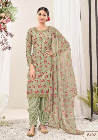 Picture of Fascinating Net Tan Straight Cut Salwar Kameez