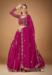 Picture of Well Formed Georgette & Silk Deep Pink Lehenga Choli