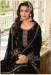 Picture of Statuesque Georgette Black Straight Cut Salwar Kameez