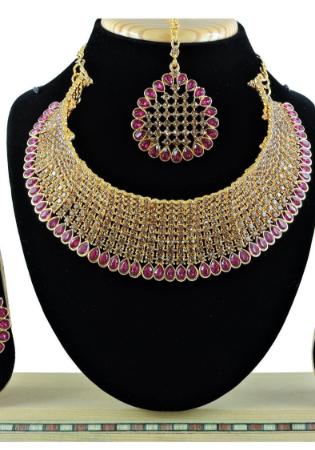 Picture of Sublime Rosy Brown Necklace Set