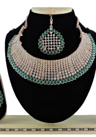 Picture of Grand Dark Khaki Necklace Set