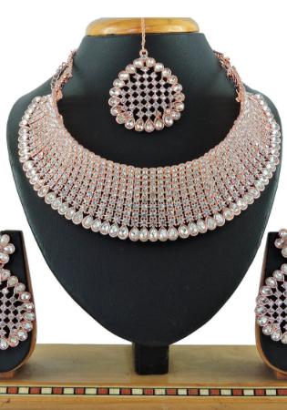 Picture of Comely Rosy Brown Necklace Set