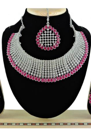 Picture of Bewitching Pink Necklace Set