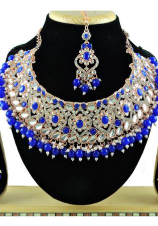 Picture of Stunning Midnight Blue Necklace Set