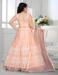 Picture of Comely Net Dark Salmon Kids Lehenga Choli