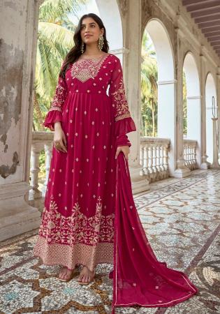 Picture of Radiant Georgette Light Coral Anarkali Salwar Kameez