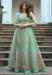 Picture of Taking Net Dark Sea Green Anarkali Salwar Kameez