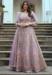 Picture of Lovely Net Grey Anarkali Salwar Kameez