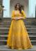 Picture of Grand Net Yellow Anarkali Salwar Kameez