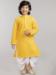 Picture of Exquisite Georgette Sandy Brown Kids Kurta Pyjama