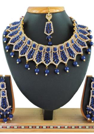 Picture of Alluring Cadet Blue Necklace Set