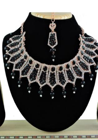 Picture of Ravishing Black Necklace Set