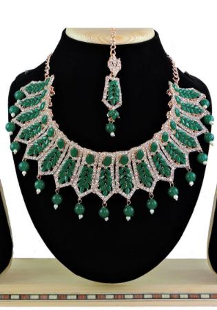 Picture of Nice Medium Sea Green Necklace Set