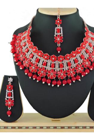 Picture of Comely Crimson Necklace Set