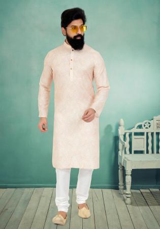 Picture of Marvelous Silk Beige Kurtas