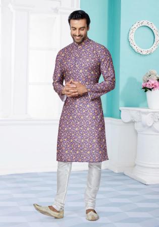 Picture of Resplendent Silk Orchid Kurtas