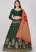 Picture of Resplendent Silk Dark Olive Green Lehenga Choli