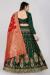 Picture of Resplendent Silk Dark Olive Green Lehenga Choli