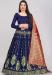 Picture of Sightly Silk Dark Slate Blue Lehenga Choli