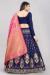 Picture of Pretty Silk Midnight Blue Lehenga Choli