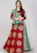 Picture of Excellent Silk Fire Brick Lehenga Choli