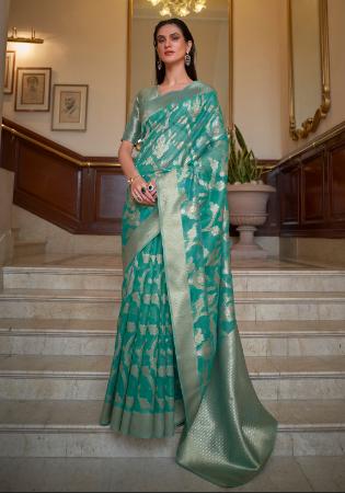 Picture of Fascinating Organza Slate Grey Saree