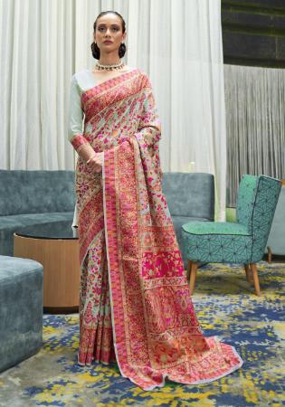 Picture of Stunning Silk Rosy Brown Saree