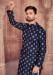 Picture of Graceful Cotton Navy Blue Kurtas