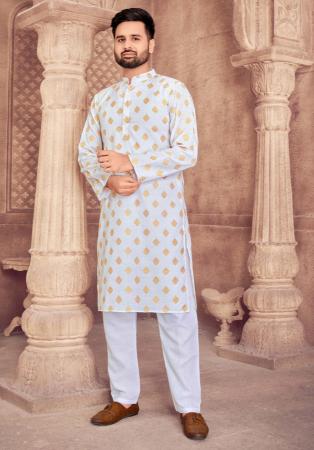 Picture of Gorgeous Cotton White Kurtas