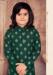 Picture of Enticing Cotton Sea Green Kids Kurta Pyjama