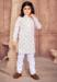 Picture of Grand Cotton White Kids Kurta Pyjama