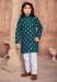 Picture of Lovely Cotton Midnight Blue Kids Kurta Pyjama