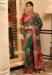 Picture of Enticing Silk Dark Olive Green Saree