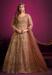 Picture of Excellent Net Dark Olive Green Anarkali Salwar Kameez