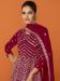 Picture of Enticing Georgette Maroon Anarkali Salwar Kameez