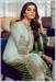 Picture of Georgette Dark Sea Green Straight Cut Salwar Kameez