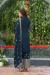 Picture of Georgette Midnight Blue Straight Cut Salwar Kameez