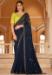 Picture of Sightly Chiffon Navy Blue Saree