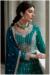 Picture of Georgette Dark Green Straight Cut Salwar Kameez