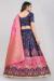 Picture of Sightly Silk Dark Slate Blue Lehenga Choli