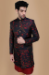 Picture of Marvelous Silk Navy Blue Indo Western