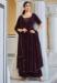 Picture of Georgette Dark Magenta Anarkali Salwar Kameez