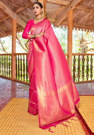 Picture of Gorgeous Silk Pink Saree