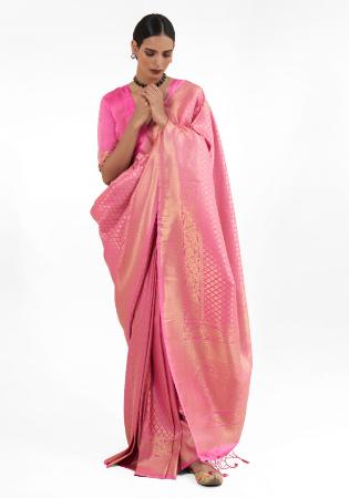 Picture of Appealing Silk Pale Violet Red Saree