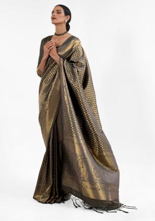 Picture of Sublime Silk Dim Gray Saree