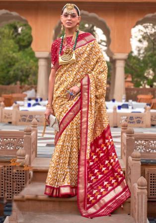 Picture of Wonderful Silk Saddle Brown Saree