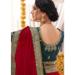 Picture of Pretty Georgette Maroon Saree