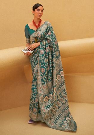 Picture of Radiant Satin Sea Green Saree